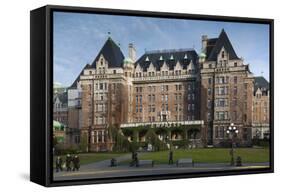 Fairmont Empress Hotel, Victoria, Vancouver Island, British Columbia, Canada-Walter Bibikow-Framed Stretched Canvas