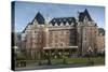 Fairmont Empress Hotel, Victoria, Vancouver Island, British Columbia, Canada-Walter Bibikow-Stretched Canvas