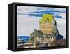 Fairmont Le Chateau Frontenac by St. Lawrence River, Quebec City, Canada-Keren Su-Framed Stretched Canvas