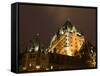 Fairmont Le Chateau Frontenac Hotel, Quebec City, Province of Quebec, Canada, North America-Snell Michael-Framed Stretched Canvas