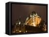 Fairmont Le Chateau Frontenac Hotel, Quebec City, Province of Quebec, Canada, North America-Snell Michael-Framed Stretched Canvas