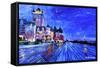 Fairmont Le Chateau Frontenac Quebec Canada By Nig-Martina Bleichner-Framed Stretched Canvas