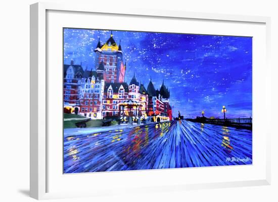 Fairmont Le Chateau Frontenac Quebec Canada By Nig-Martina Bleichner-Framed Art Print