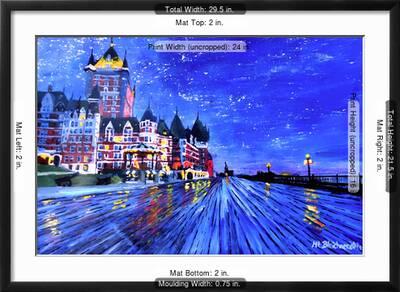 'Fairmont Le Chateau Frontenac Quebec Canada By Nig' Prints ...