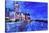 Fairmont Le Chateau Frontenac Quebec Canada By Nig-Martina Bleichner-Stretched Canvas