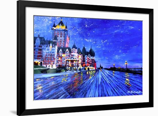 Fairmont Le Chateau Frontenac Quebec Canada By Nig-Martina Bleichner-Framed Art Print