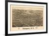 Fairpoint, New York - Panoramic Map-Lantern Press-Framed Art Print