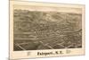 Fairpoint, New York - Panoramic Map-Lantern Press-Mounted Art Print