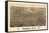 Fairpoint, New York - Panoramic Map-Lantern Press-Framed Stretched Canvas