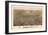 Fairpoint, New York - Panoramic Map-Lantern Press-Framed Art Print