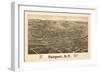 Fairpoint, New York - Panoramic Map-Lantern Press-Framed Art Print