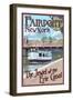 Fairport, New York - Erie Canal Scene-Lantern Press-Framed Art Print