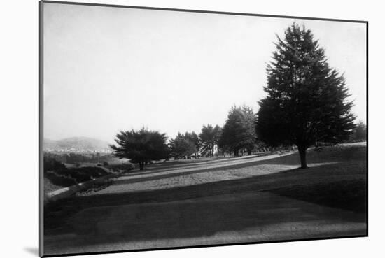 Fairway Lake Gold Course View at the Olympic Club - San Francisco, CA-Lantern Press-Mounted Art Print