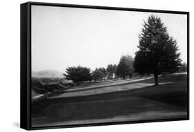 Fairway Lake Gold Course View at the Olympic Club - San Francisco, CA-Lantern Press-Framed Stretched Canvas