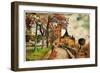 Fairy Alcazar Castle, Segovia , Spain, Picture In Painting Style-Maugli-l-Framed Art Print