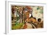 Fairy Alcazar Castle, Segovia , Spain, Picture In Painting Style-Maugli-l-Framed Art Print