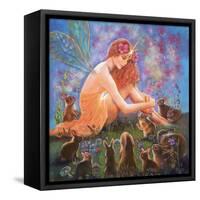 Fairy and the Velveteen Rabbit-Judy Mastrangelo-Framed Stretched Canvas