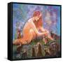 Fairy and the Velveteen Rabbit-Judy Mastrangelo-Framed Stretched Canvas