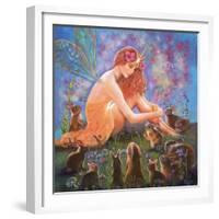 Fairy and the Velveteen Rabbit-Judy Mastrangelo-Framed Premium Giclee Print