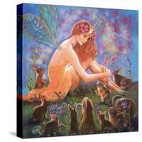 Fairy and the Velveteen Rabbit-Judy Mastrangelo-Stretched Canvas