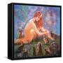 Fairy and the Velveteen Rabbit-Judy Mastrangelo-Framed Stretched Canvas