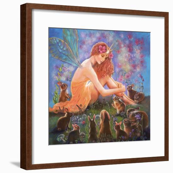 Fairy and the Velveteen Rabbit-Judy Mastrangelo-Framed Giclee Print