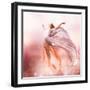 Fairy. Beautiful Girl In Blowing Dress Flying. Magic-Subbotina Anna-Framed Art Print