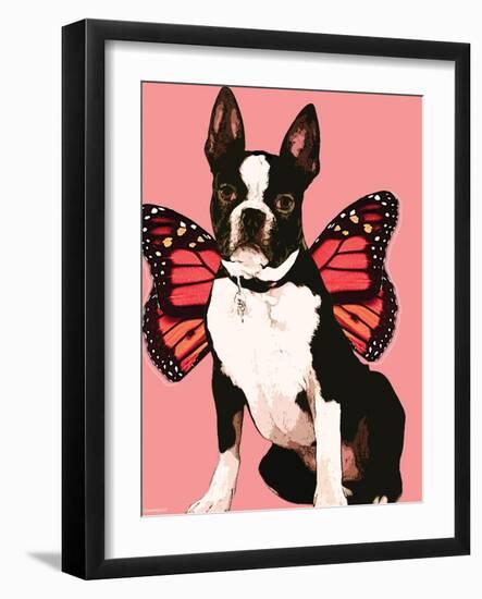 Fairy Boston Terrier-Natasha Wescoat-Framed Giclee Print