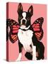 Fairy Boston Terrier-Natasha Wescoat-Stretched Canvas