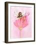 Fairy Brown Hair-null-Framed Art Print