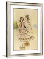 Fairy by the Sea-Warwick Goble-Framed Photographic Print