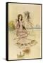 Fairy by the Sea-Warwick Goble-Framed Stretched Canvas