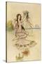 Fairy by the Sea-Warwick Goble-Stretched Canvas