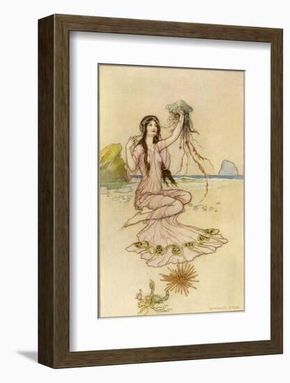 Fairy by the Sea-Warwick Goble-Framed Photographic Print