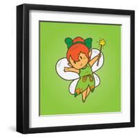 Fairy Cartoon-Rizal Masyhuri-Framed Art Print