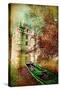 Fairy Castle - Artwork In Painting Style-Maugli-l-Stretched Canvas