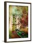 Fairy Castle - Artwork In Painting Style-Maugli-l-Framed Art Print
