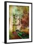 Fairy Castle - Artwork In Painting Style-Maugli-l-Framed Art Print