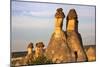 Fairy chimney rock formation in Goreme at sunset, Cappadocia (UNESCO World Heritage Site), Turkey-Keren Su-Mounted Photographic Print