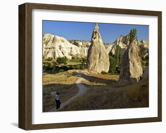 Fairy Chimneys, Cavusin, Cappadocia, Anatolia, Turkey, Asia Minor, Eurasia-Simon Montgomery-Framed Photographic Print