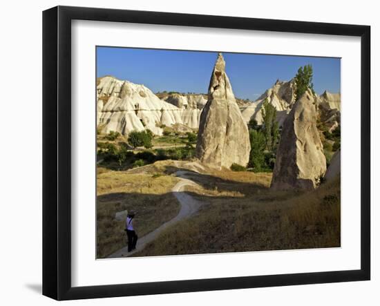 Fairy Chimneys, Cavusin, Cappadocia, Anatolia, Turkey, Asia Minor, Eurasia-Simon Montgomery-Framed Photographic Print