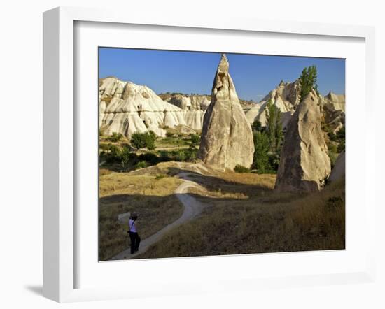 Fairy Chimneys, Cavusin, Cappadocia, Anatolia, Turkey, Asia Minor, Eurasia-Simon Montgomery-Framed Photographic Print