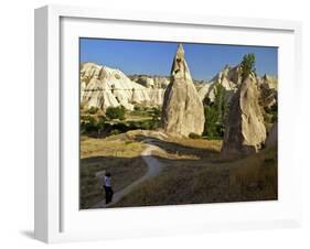 Fairy Chimneys, Cavusin, Cappadocia, Anatolia, Turkey, Asia Minor, Eurasia-Simon Montgomery-Framed Photographic Print