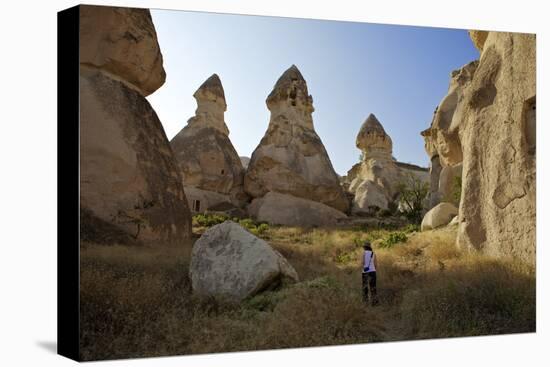 Fairy Chimneys, Cavusin, Cappadocia, Anatolia, Turkey, Asia Minor, Eurasia-Simon Montgomery-Stretched Canvas