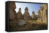 Fairy Chimneys, Cavusin, Cappadocia, Anatolia, Turkey, Asia Minor, Eurasia-Simon Montgomery-Framed Stretched Canvas