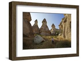 Fairy Chimneys, Cavusin, Cappadocia, Anatolia, Turkey, Asia Minor, Eurasia-Simon Montgomery-Framed Photographic Print