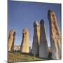 Fairy Chimneys in Love Valley, Tuff Stone, Cappadocia, Anatolia, Turkey-Rainer Mirau-Mounted Photographic Print