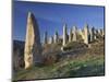 Fairy Chimneys in the 'Liebestal' (Valley), Tuff Stone, Cappadocia, Anatolia, Turkey-Rainer Mirau-Mounted Photographic Print