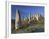 Fairy Chimneys in the 'Liebestal' (Valley), Tuff Stone, Cappadocia, Anatolia, Turkey-Rainer Mirau-Framed Photographic Print