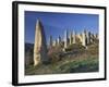 Fairy Chimneys in the 'Liebestal' (Valley), Tuff Stone, Cappadocia, Anatolia, Turkey-Rainer Mirau-Framed Photographic Print